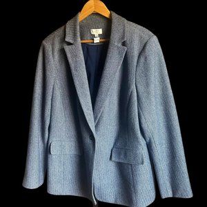 SOLD:Loft Plus Women's Herringbone Modern Blazer Size 20